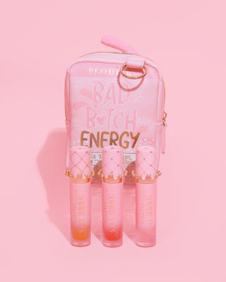 P.Louise Gloss Boss Stay Shining Lip Oil Trio & Bag