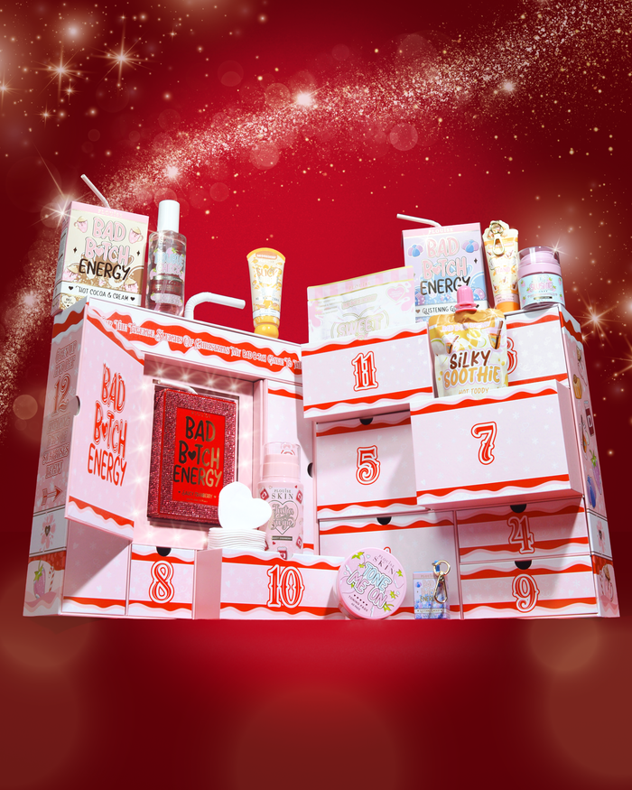 12 slädar av julen Bad Bitch Skincare Adventskalender 2025