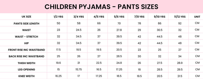 Girls Christmas Bow Pyjamas - Byxa Set