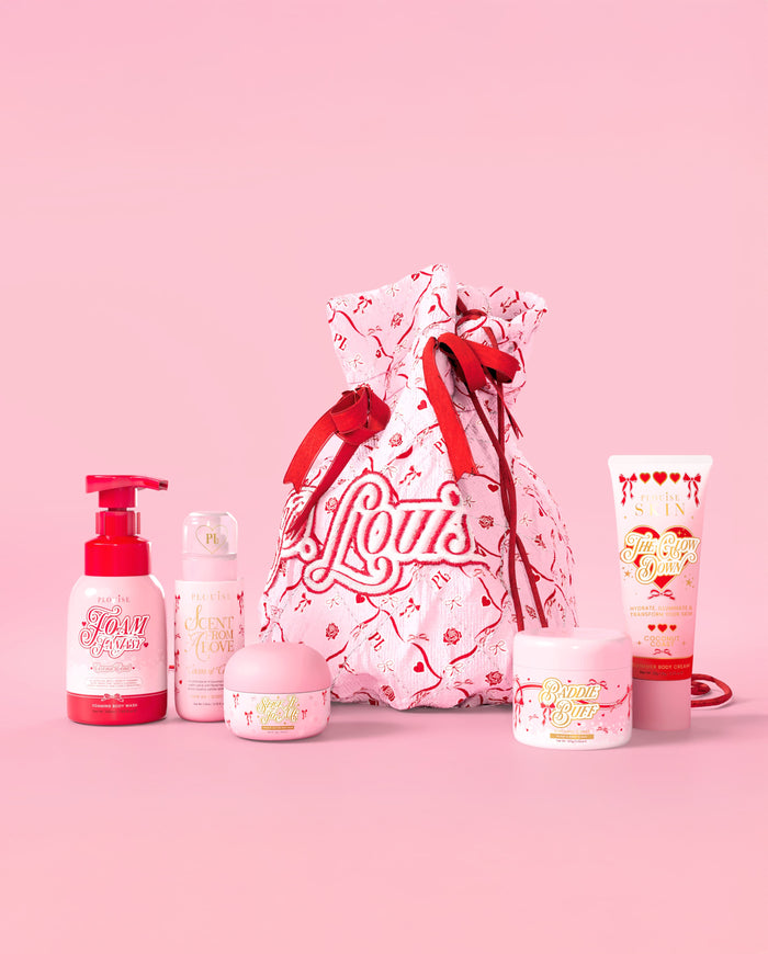 Satin Glow Bow Bodycare Bag