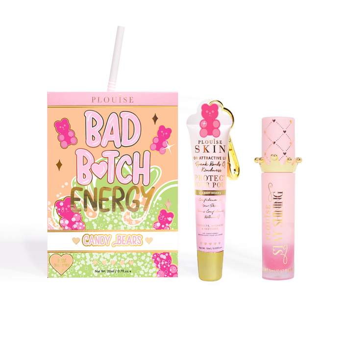 Bad Bitch Energy Lip Conditioner & Lip Oil Duo - Candy Bears
