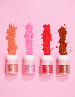 P.louise kinden på den lös pulver rodnad