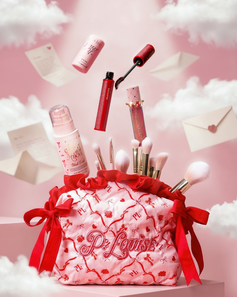 Pretty in Pink Bow Makeup Kit & Bag