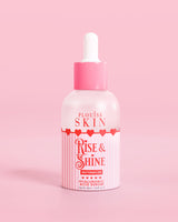 Rosa röd och vit flaska P.Louise Rise & Shine Hyaluronic Acid serum i vattenmelon