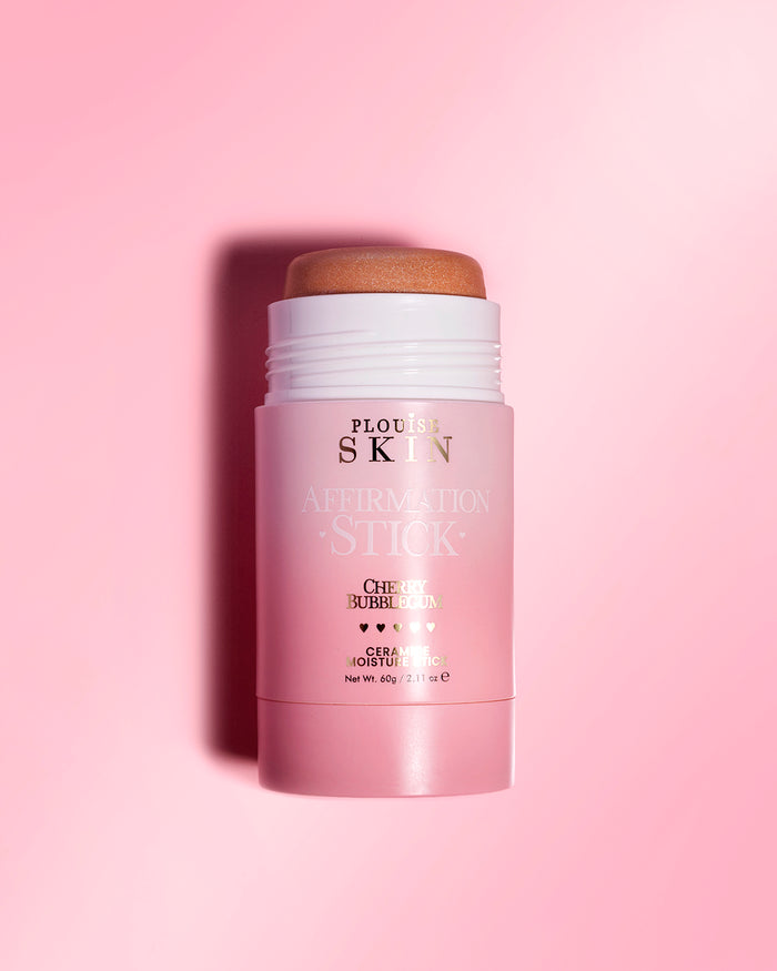 P.Louise Affirmation Stick Ceramid Moisture Shimmer Glow Cherry Bubblegum Stick