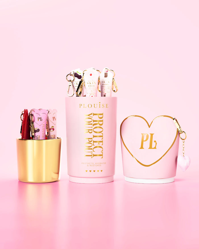 Skydda din Pout Cherry Lip Conditioner XL PR presentset