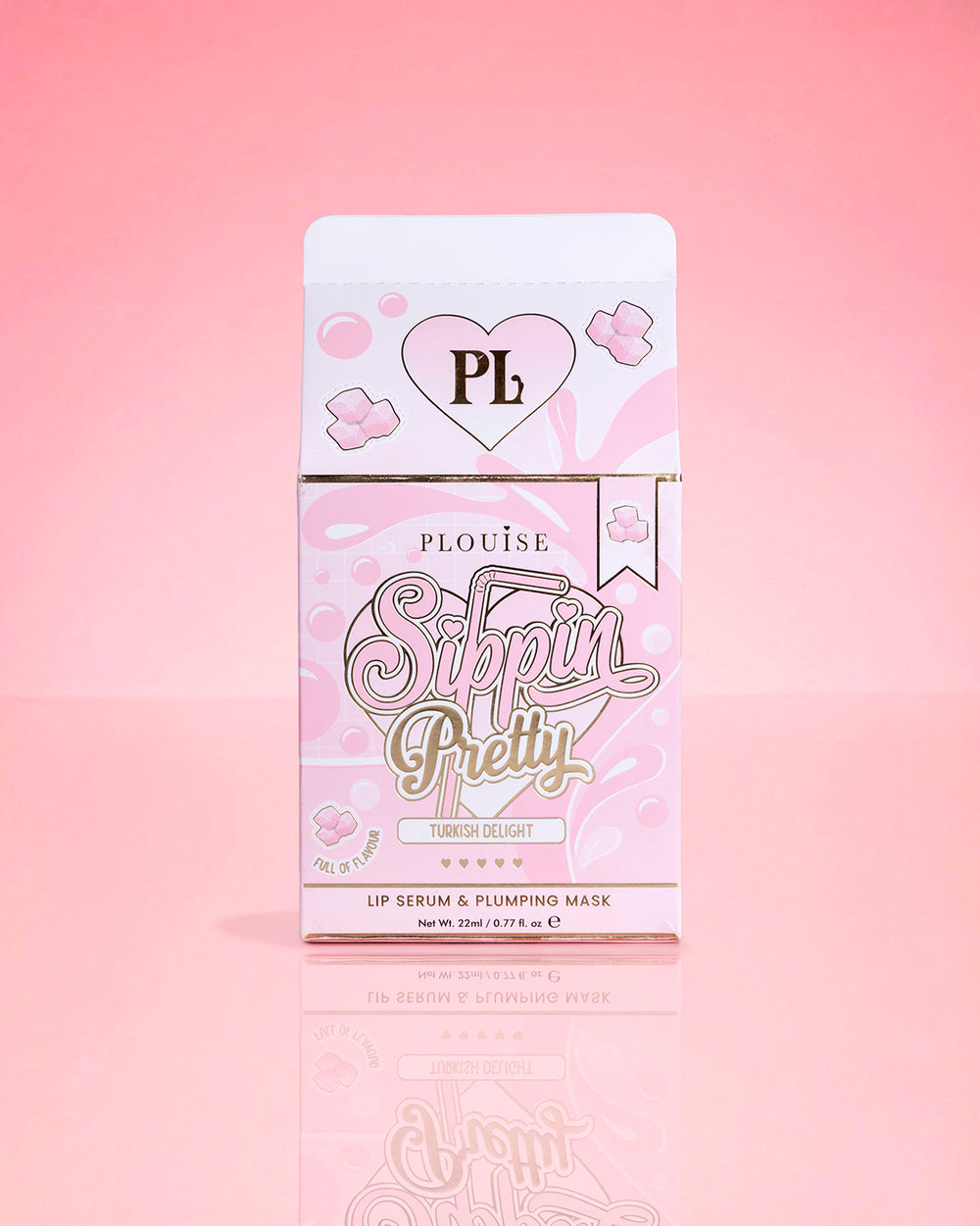 P.Louise Sippin Pretty Peptide Lip Serum & Treatment Duo Turkish Delight-förpackning
