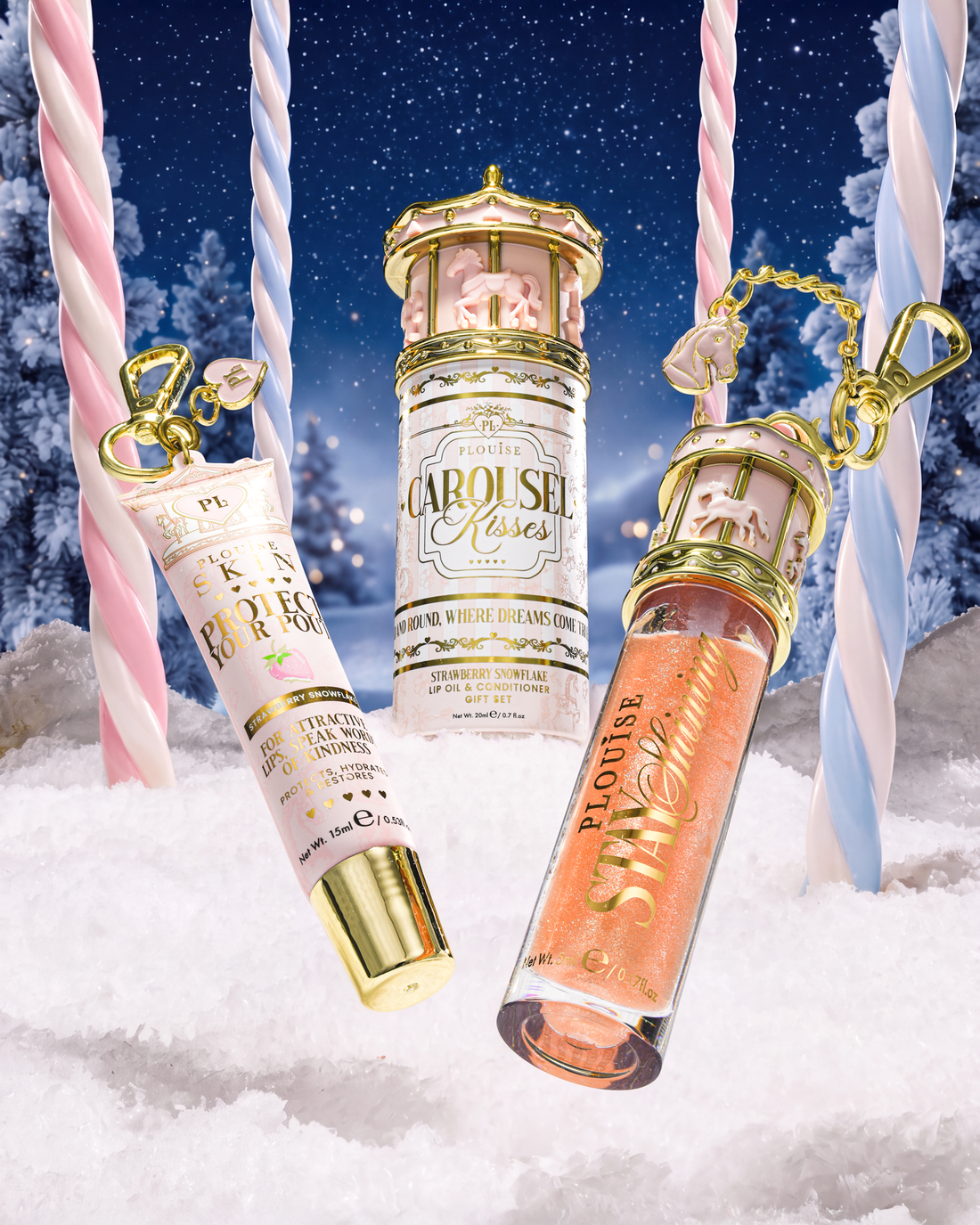 Carousel Kisses Lip Duo & Charm Present Set FÖRBESTÄLLNING