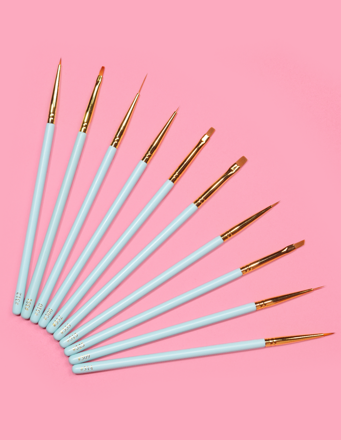 Detalj i affären 10-delat Blue Eye Detailing Brush Set