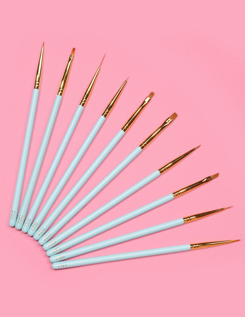 Detalj i affären 10-delat Blue Eye Detailing Brush Set