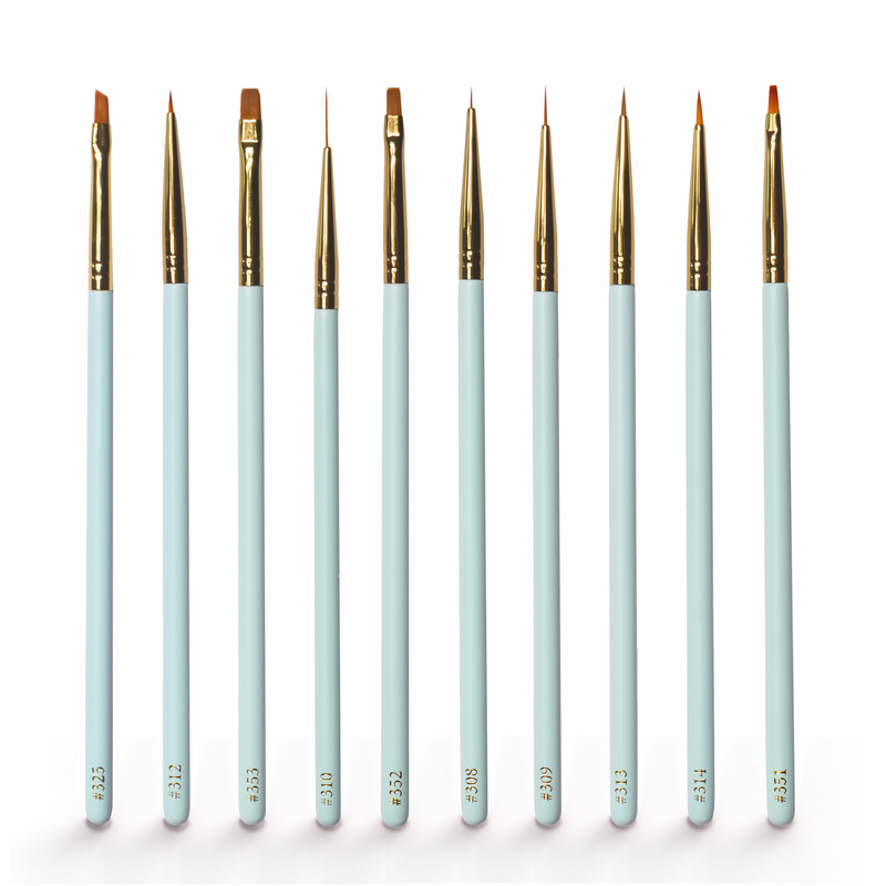 Detalj i affären 10-delat Blue Eye Detailing Brush Set