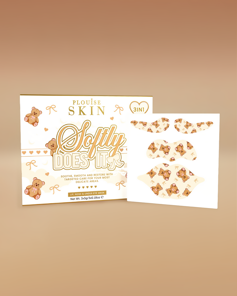 Softly Does It 3-i-1 Lip, Eye & Nose Mask Set - FÖRBESTÄLLNING